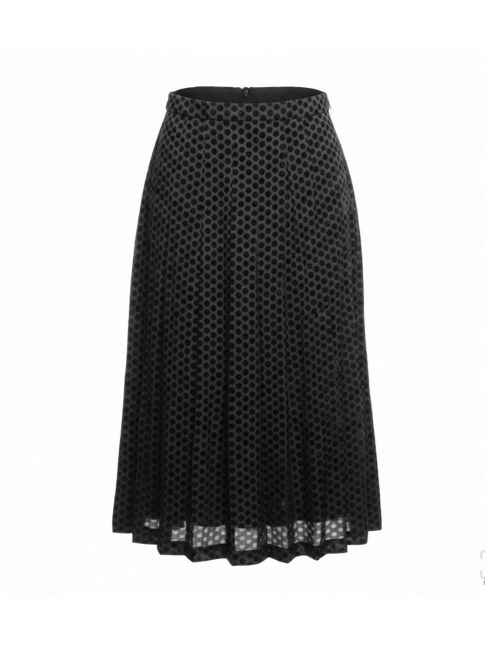 Pure Collection Womens Black Polka Dot Skirt Midi UK 16 US 12 EU 42